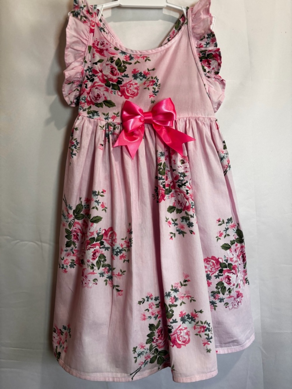 Pink Floral Bow Sundress